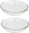 Pyrex Bundle - 2 Items: Bakeware 9-1/2-Inch Scalloped Clear Glass Pie Plates